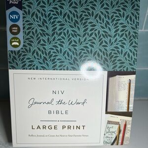 Journal the Word NIV Bible - Large Print - Teal